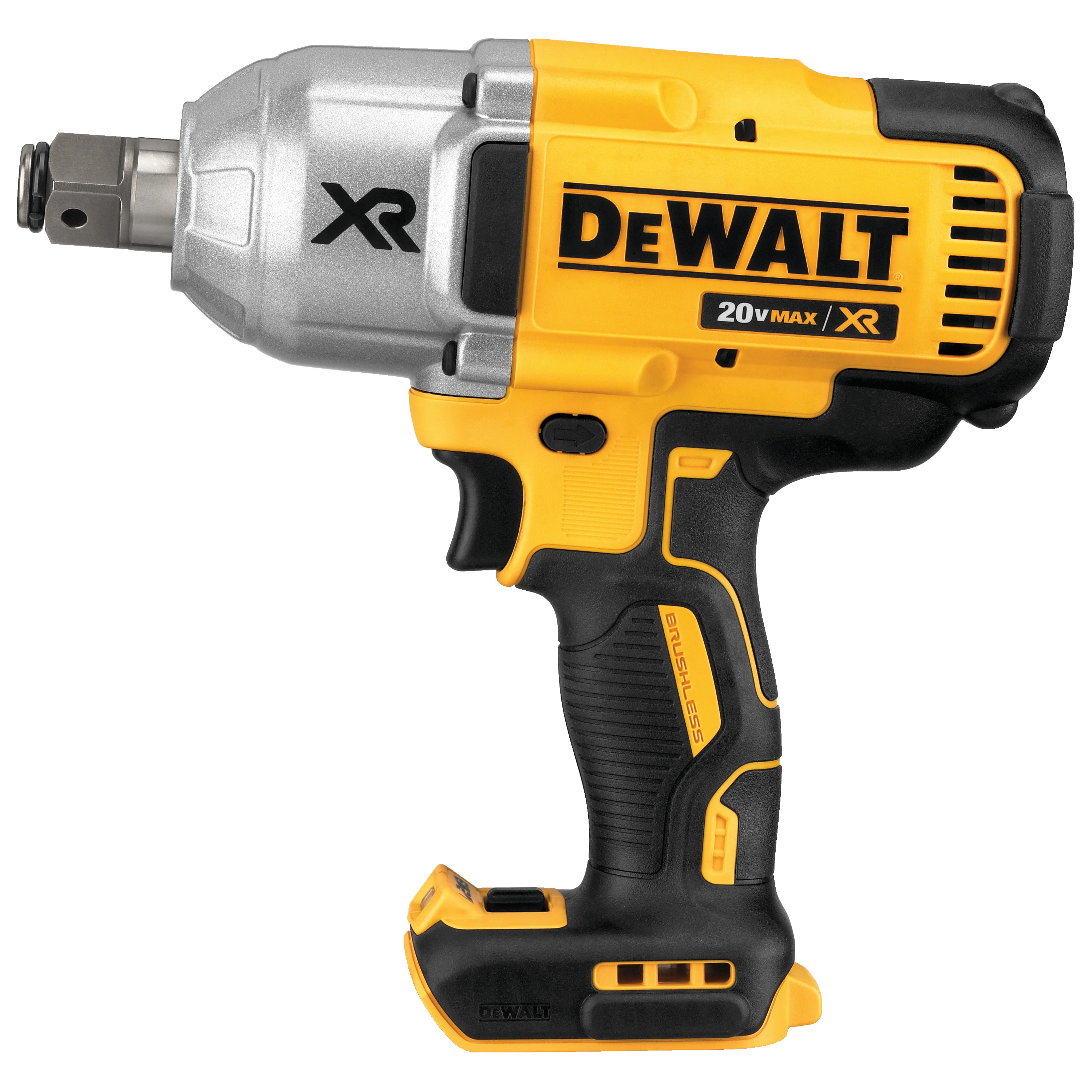 DeWalt 20V MAX* XR® High Torque 3/4in Impact Wrench w/Hog Ring Retention Pin Anvil (Tool Only) - Cordless